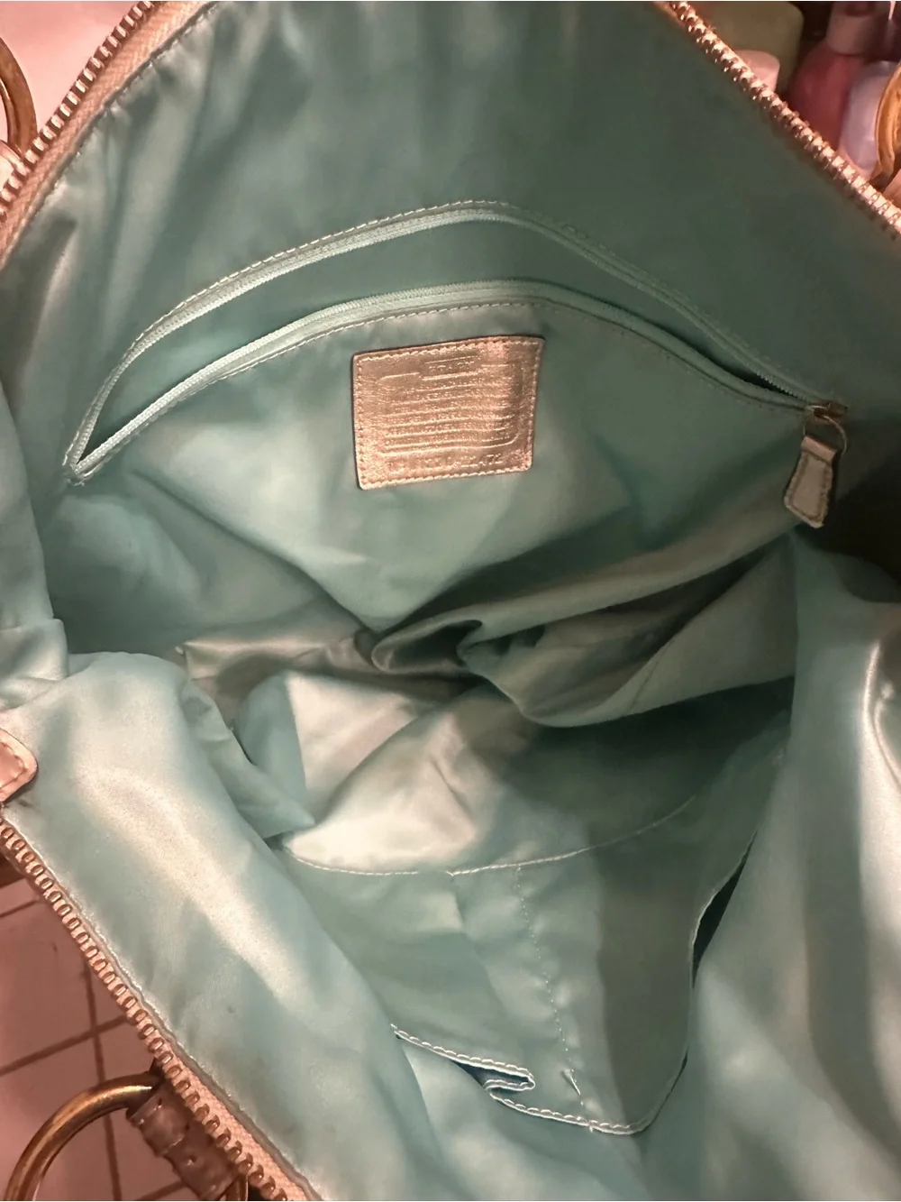 Coach Signature C Logo Large Tote Shoulder Bag – Multicolor Embroidery